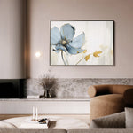 Floral 007 Canvas Art 60 x 40 cm / Black