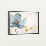 Floral 007 Canvas Art 60 x 40 cm / Black