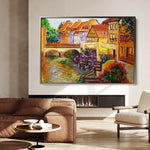 Landscape 007 Canvas Art 60 x 40 cm / Black