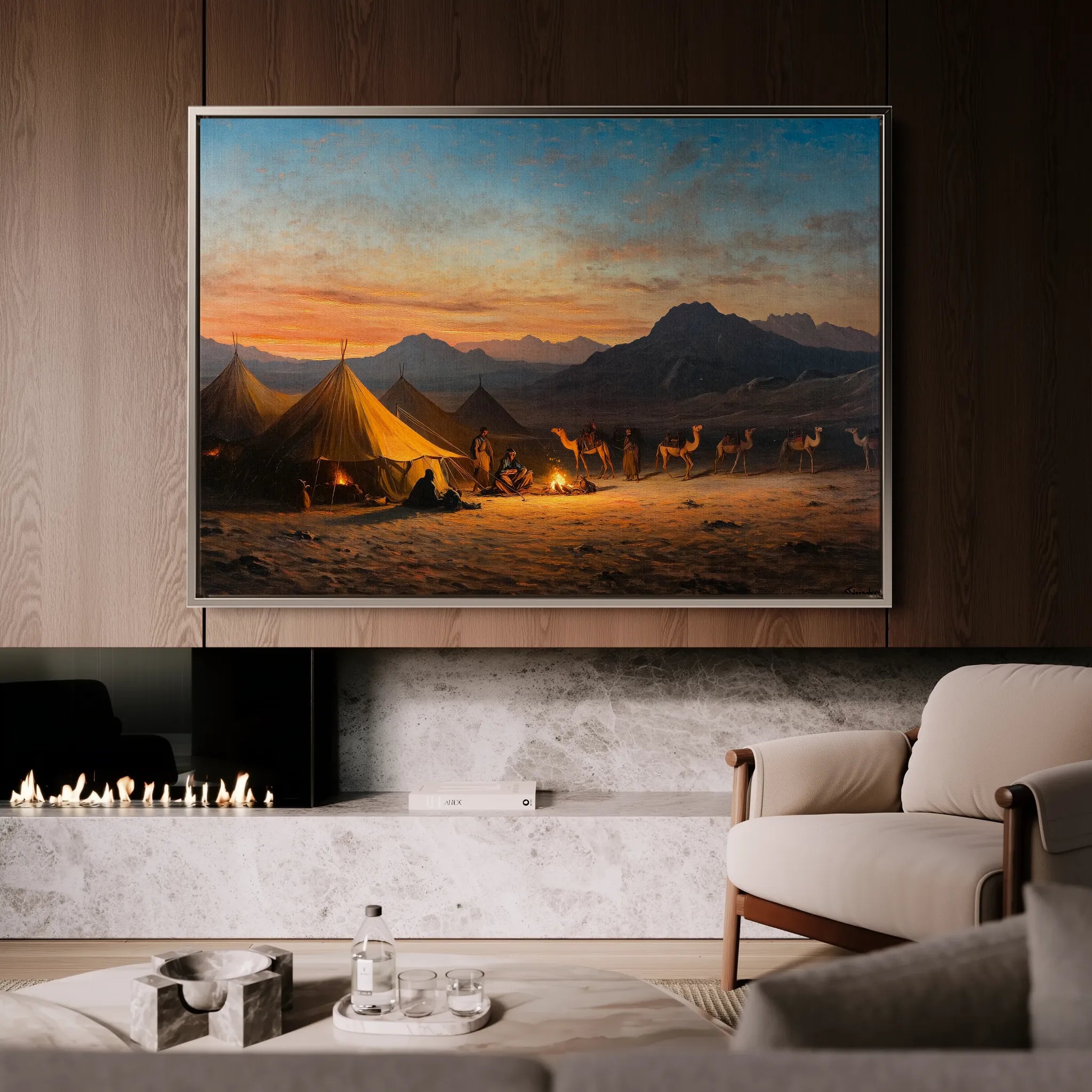 Orientalist 007 Canvas Art 60 x 40 cm / Black