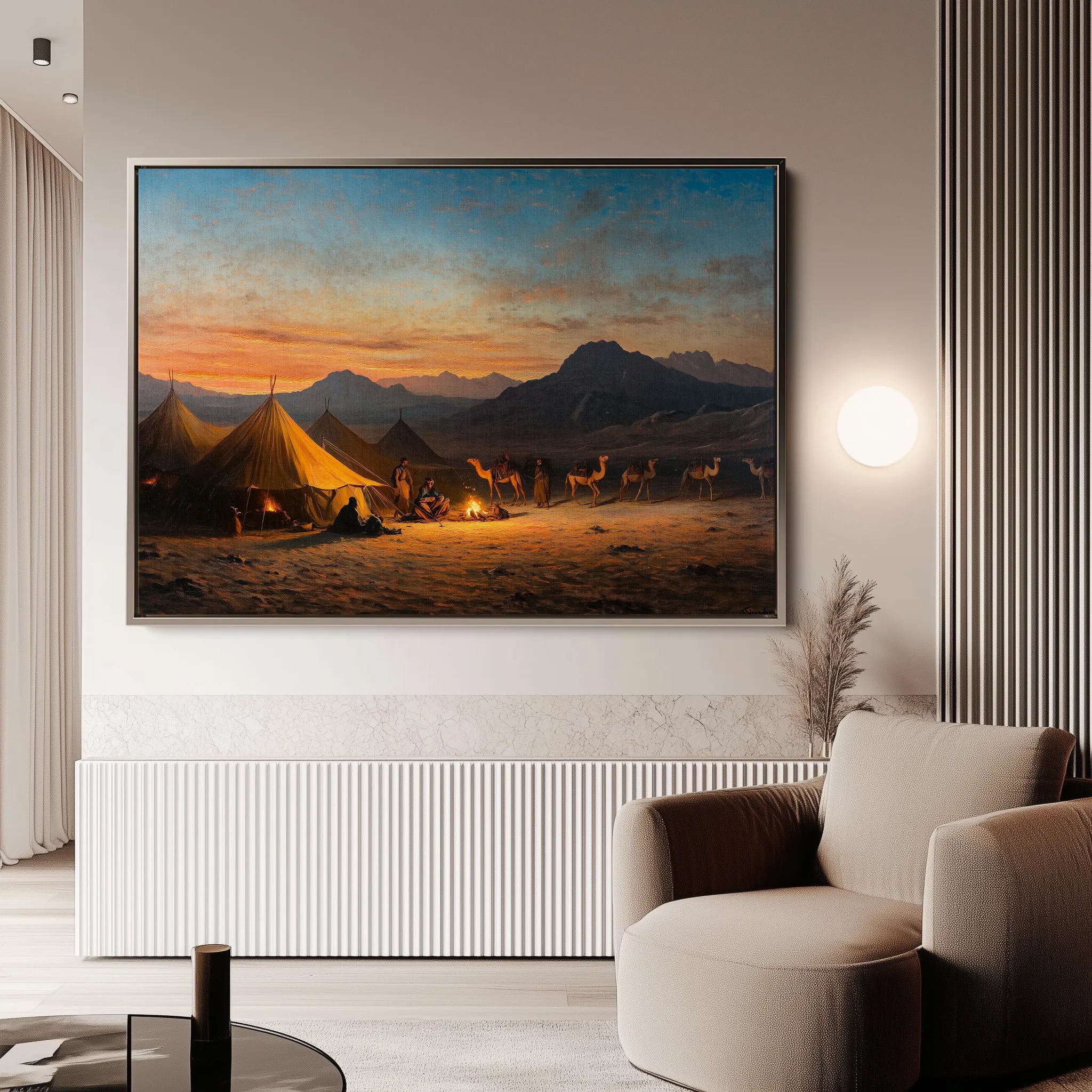 Orientalist 007 Canvas Art 60 x 40 cm / Black