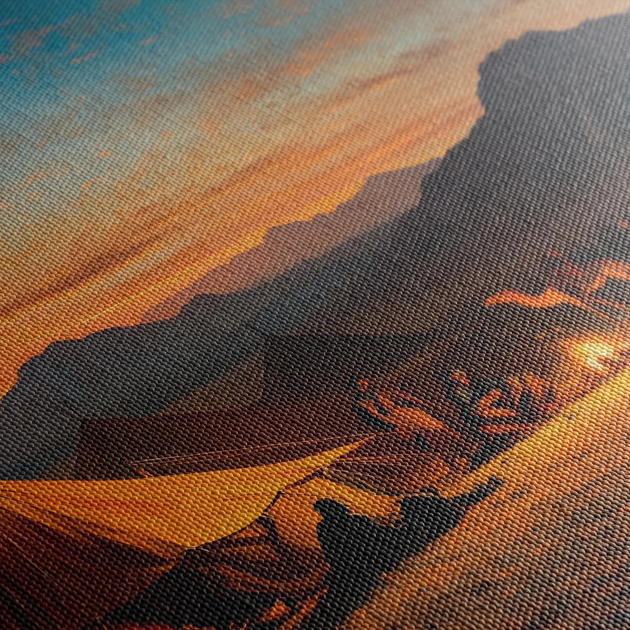 Orientalist 007 Canvas Art 60 x 40 cm / Black