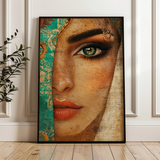 Portrait 007 Canvas Art 60 x 40 cm / Black