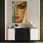 Portrait 007 Canvas Art 60 x 40 cm / Black