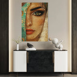 Portrait 007 Canvas Art 60 x 40 cm / Black
