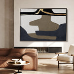 Boho 008 Canvas Art 60 x 40 cm / Black