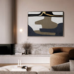 Boho 008 Canvas Art 60 x 40 cm / Black