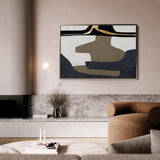 Boho 008 Canvas Art 60 x 40 cm / Black