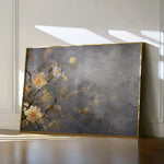 Floral 008 Canvas Art 60 x 40 cm / Black