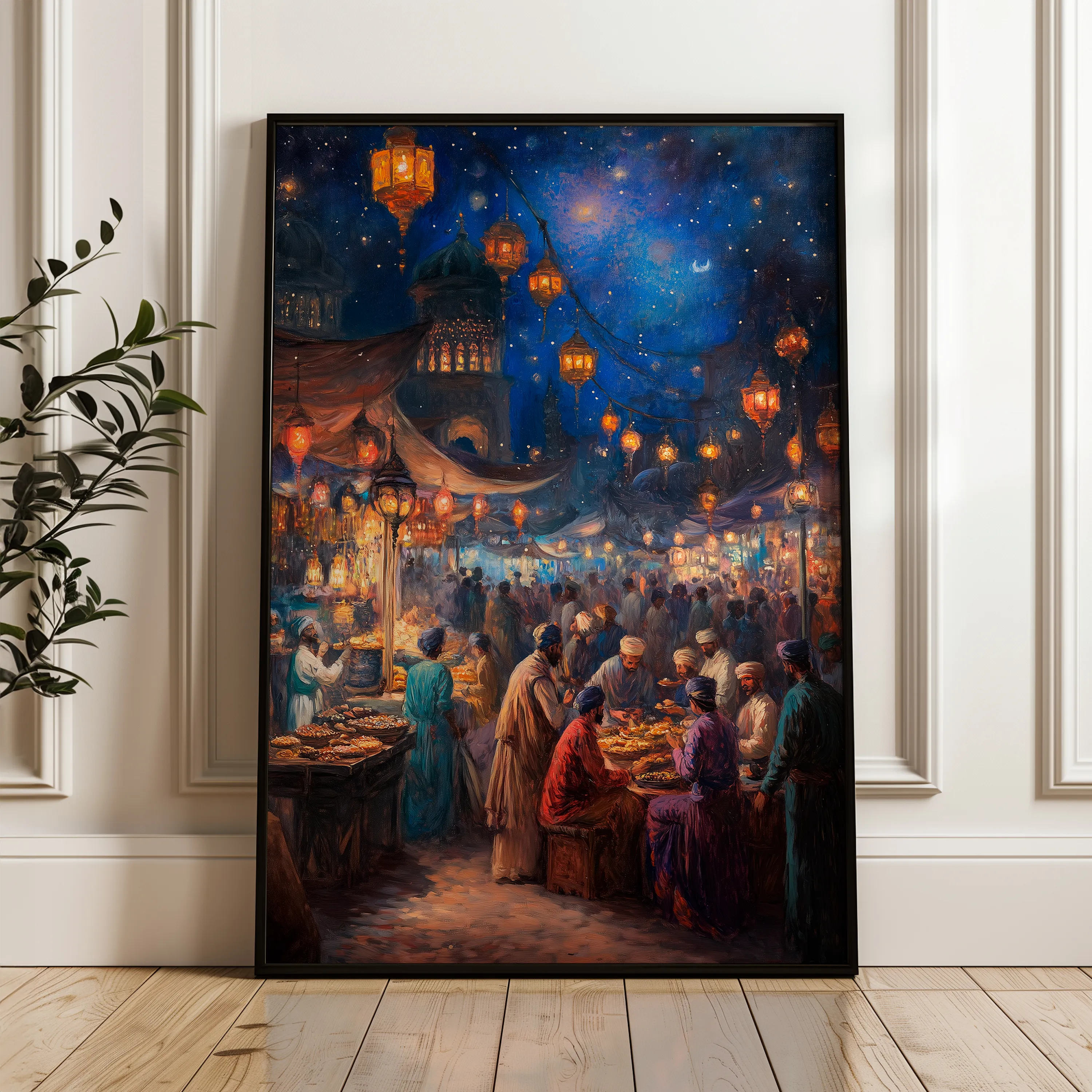 Orientalist 008 Canvas Art 60 x 40 cm / Black