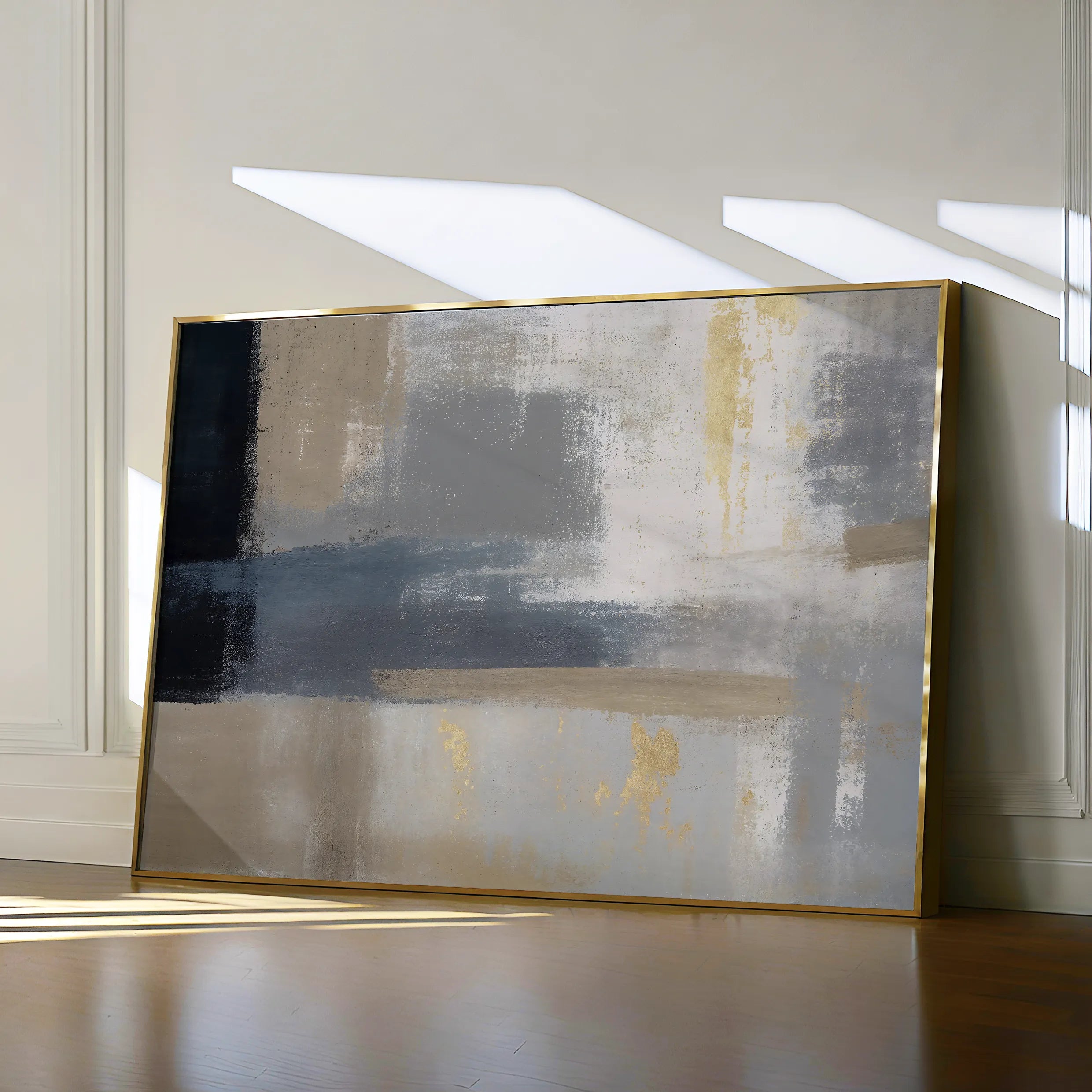 Abstract 009 Canvas Art 60 x 40 cm / Black