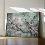 Floral 009 Canvas Art 60 x 40 cm / Black
