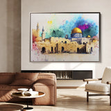 Palestine 009 Canvas Art 60 x 40 cm / Black