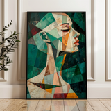 Portrait 009 Canvas Art 60 x 40 cm / Black