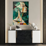 Portrait 009 Canvas Art 60 x 40 cm / Black