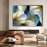 Floral 010 Canvas Art 60 x 40 cm / Black