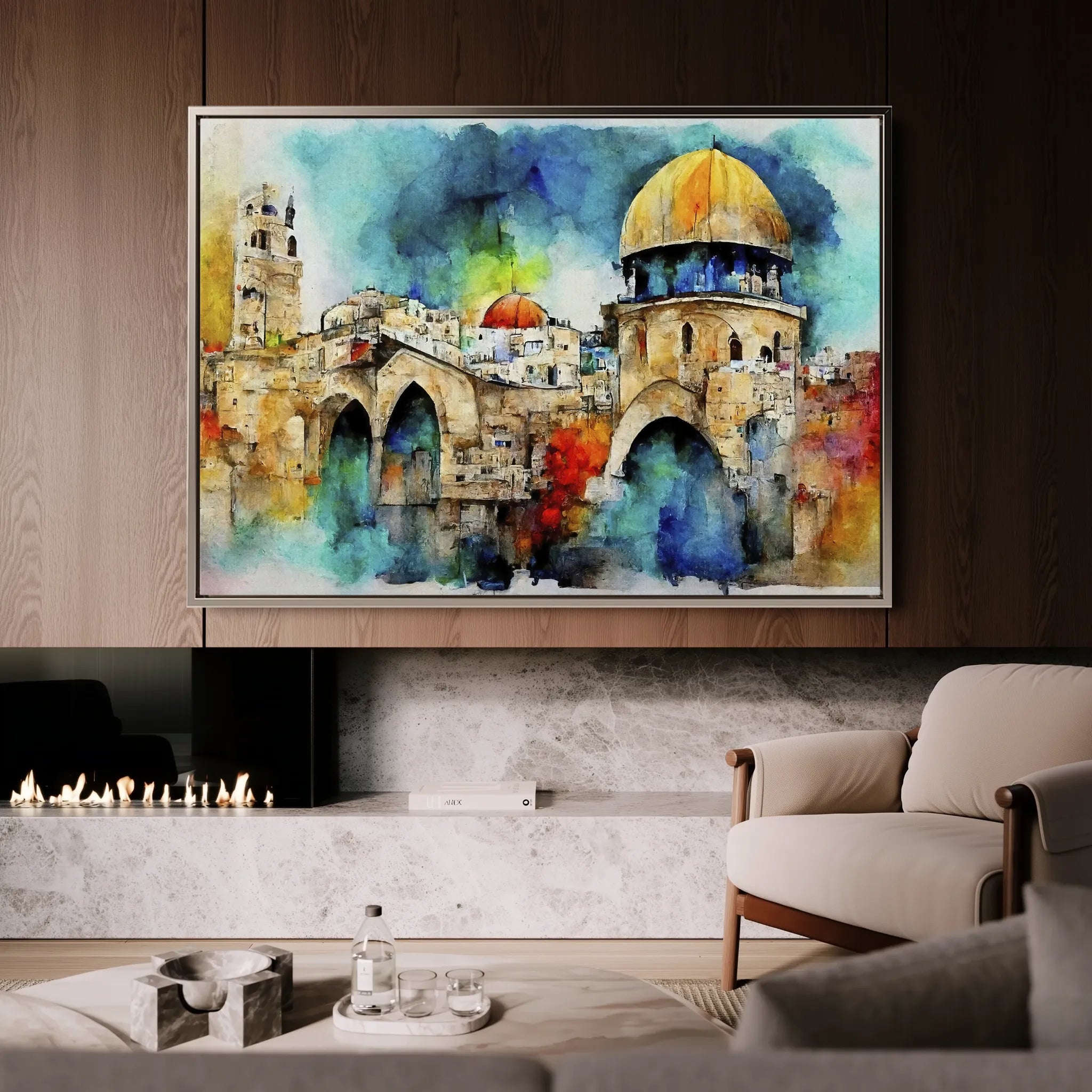 Palestine 010 Canvas Art 60 x 40 cm / Black