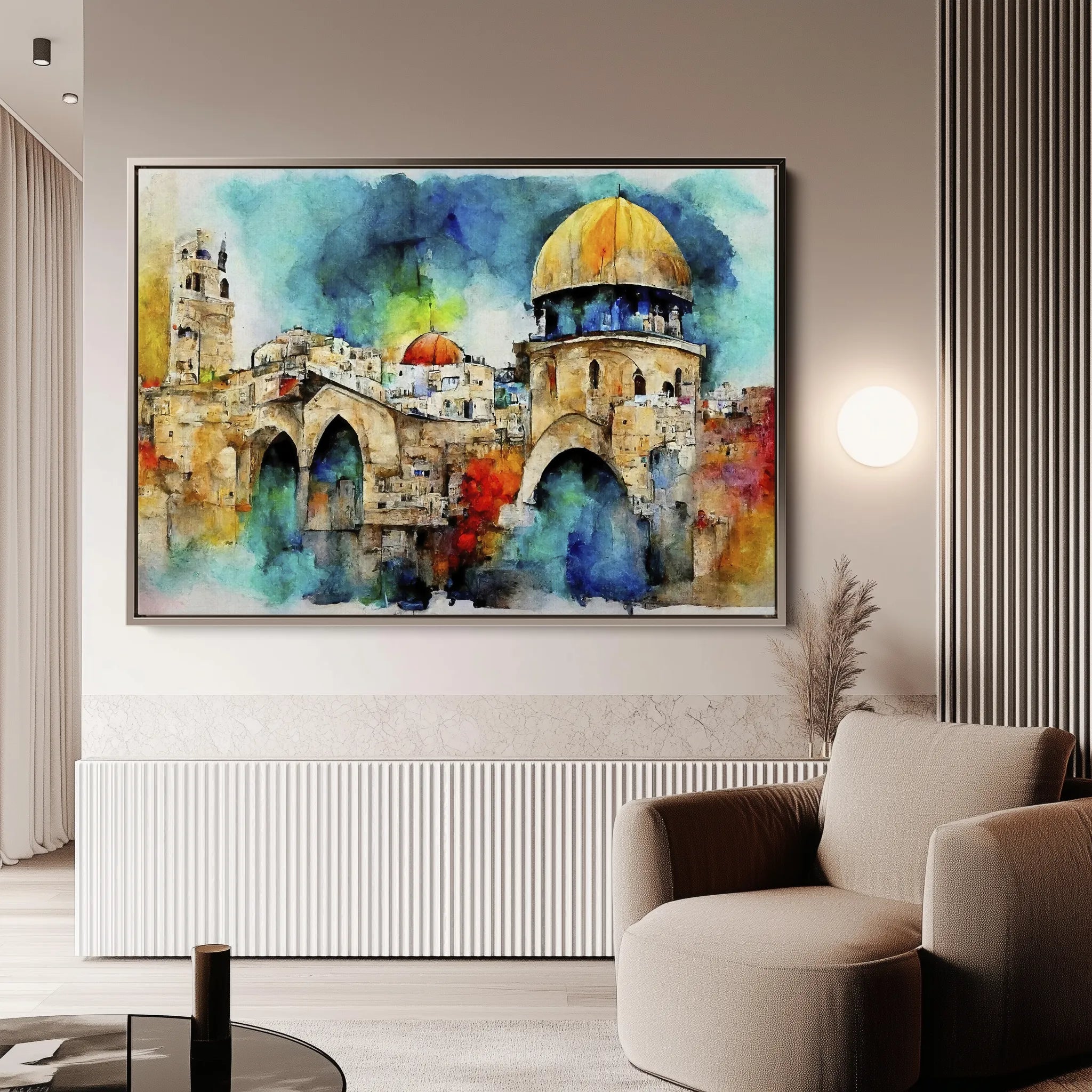 Palestine 010 Canvas Art 60 x 40 cm / Black