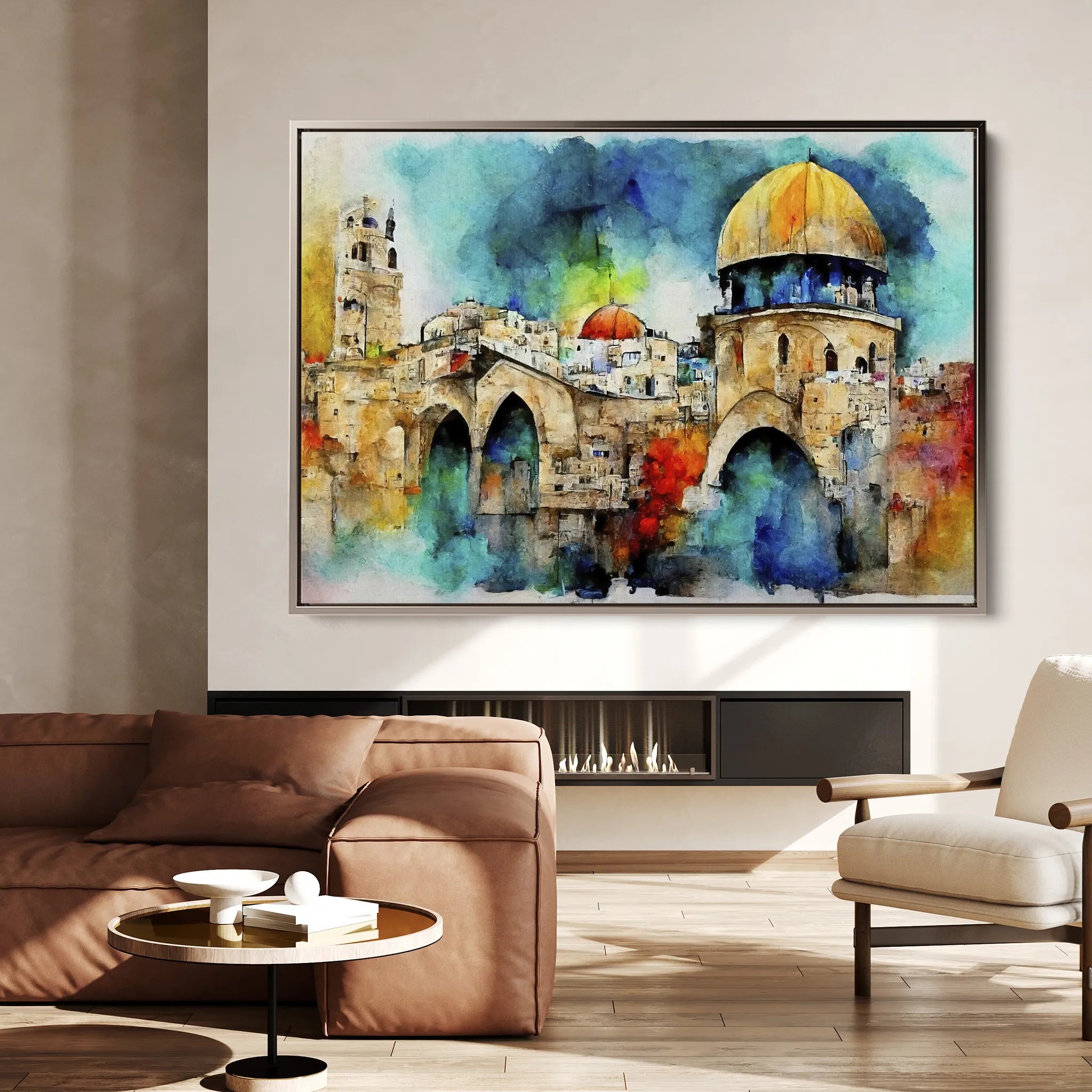 Palestine 010 Canvas Art 60 x 40 cm / Black