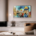 Palestine 010 Canvas Art 60 x 40 cm / Black