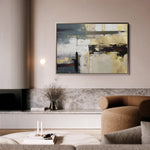 Abstract 011 Canvas Art 60 x 40 cm / Black