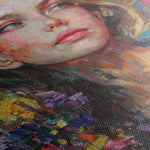 Portrait 011 Canvas Art 60 x 40 cm / Black