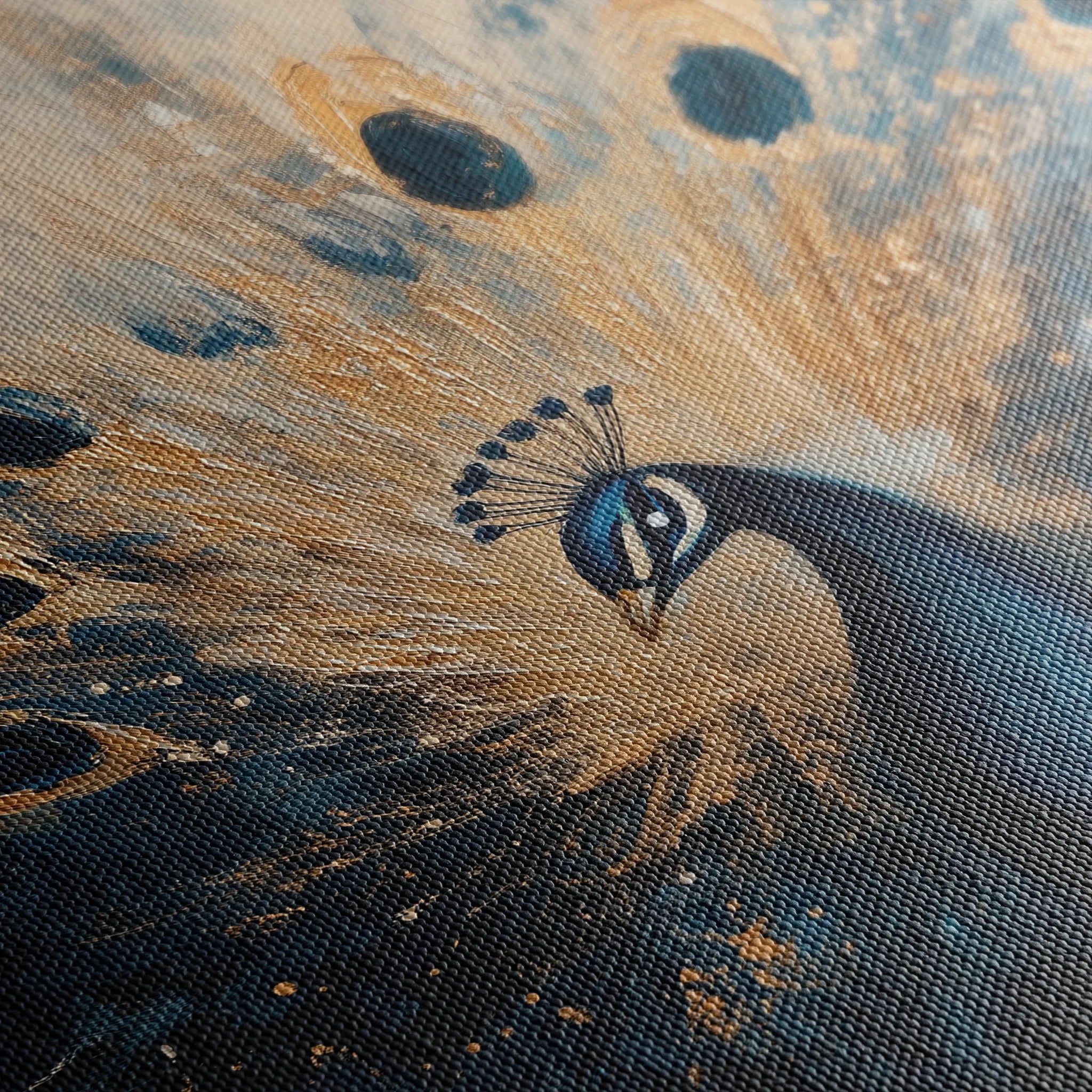 Animals 012 Canvas Art 60 x 40 cm / Black