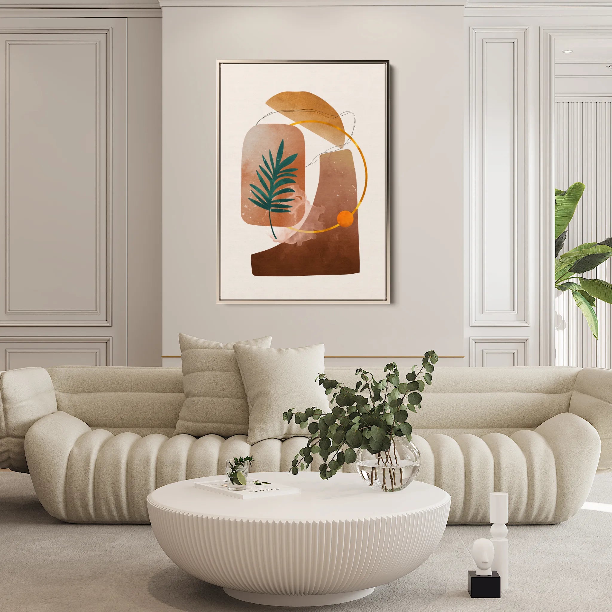 Boho 012 Canvas Art 60 x 40 cm / Black