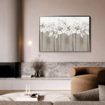 Floral 012 Canvas Art 60 x 40 cm / Black