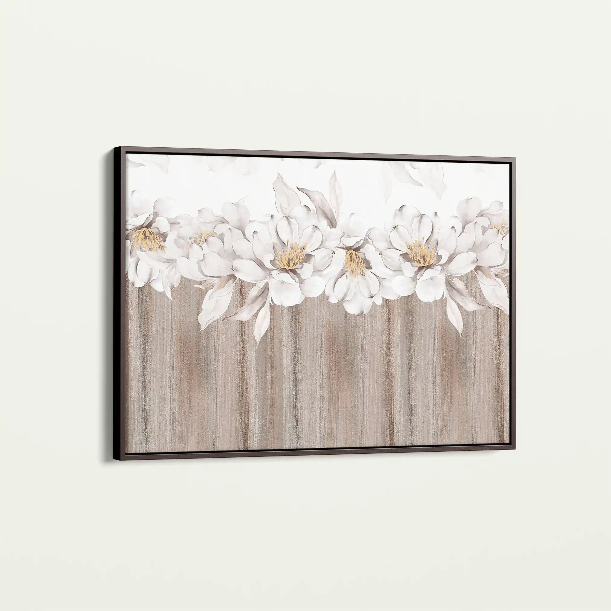 Floral 012 Canvas Art 60 x 40 cm / Black