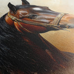 Horses 012 Canvas Art 60 x 40 cm / Black