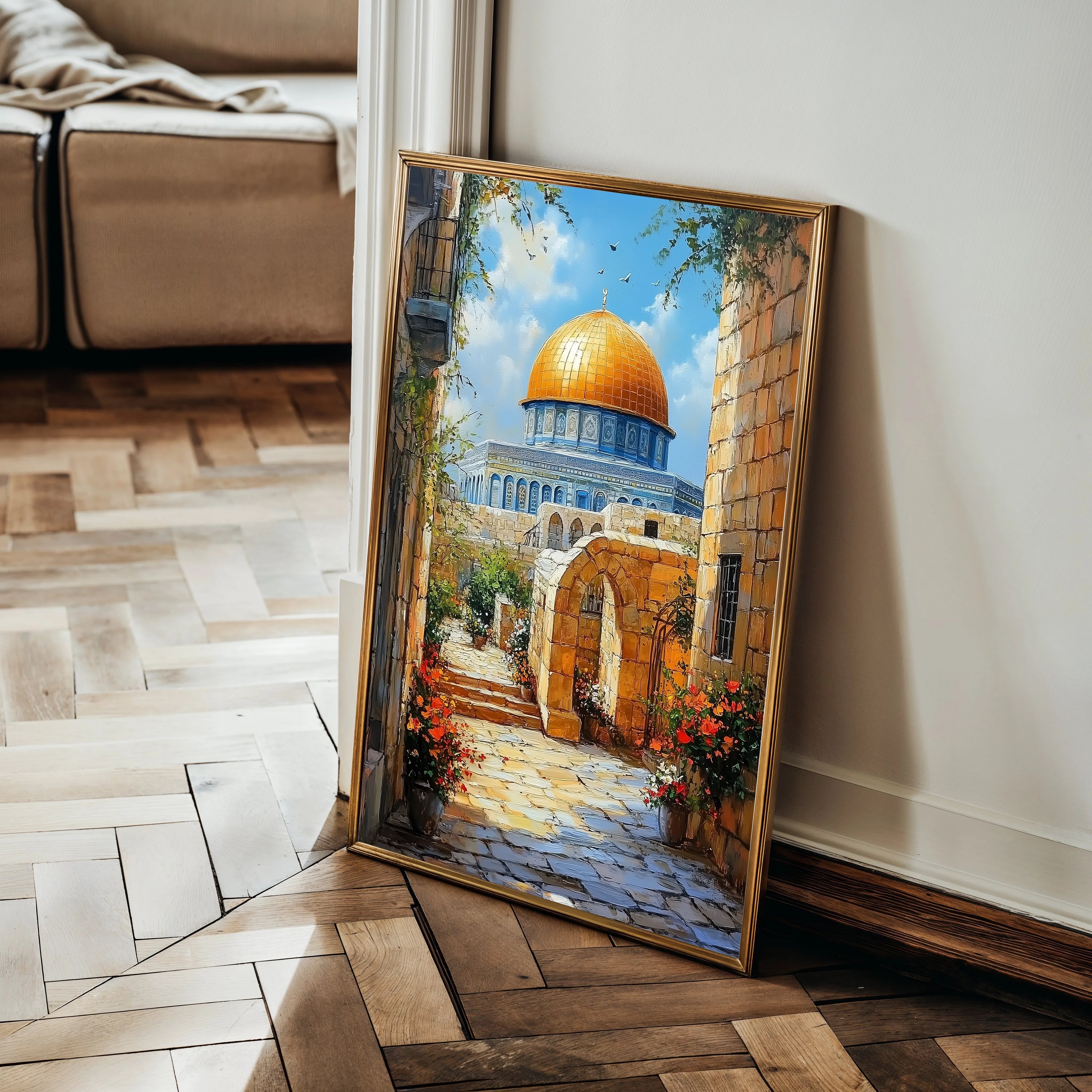 Palestine 012 Canvas Art 60 x 40 cm / Black