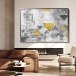 Abstract 013 Canvas Art 60 x 40 cm / Black