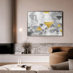 Abstract 013 Canvas Art 60 x 40 cm / Black