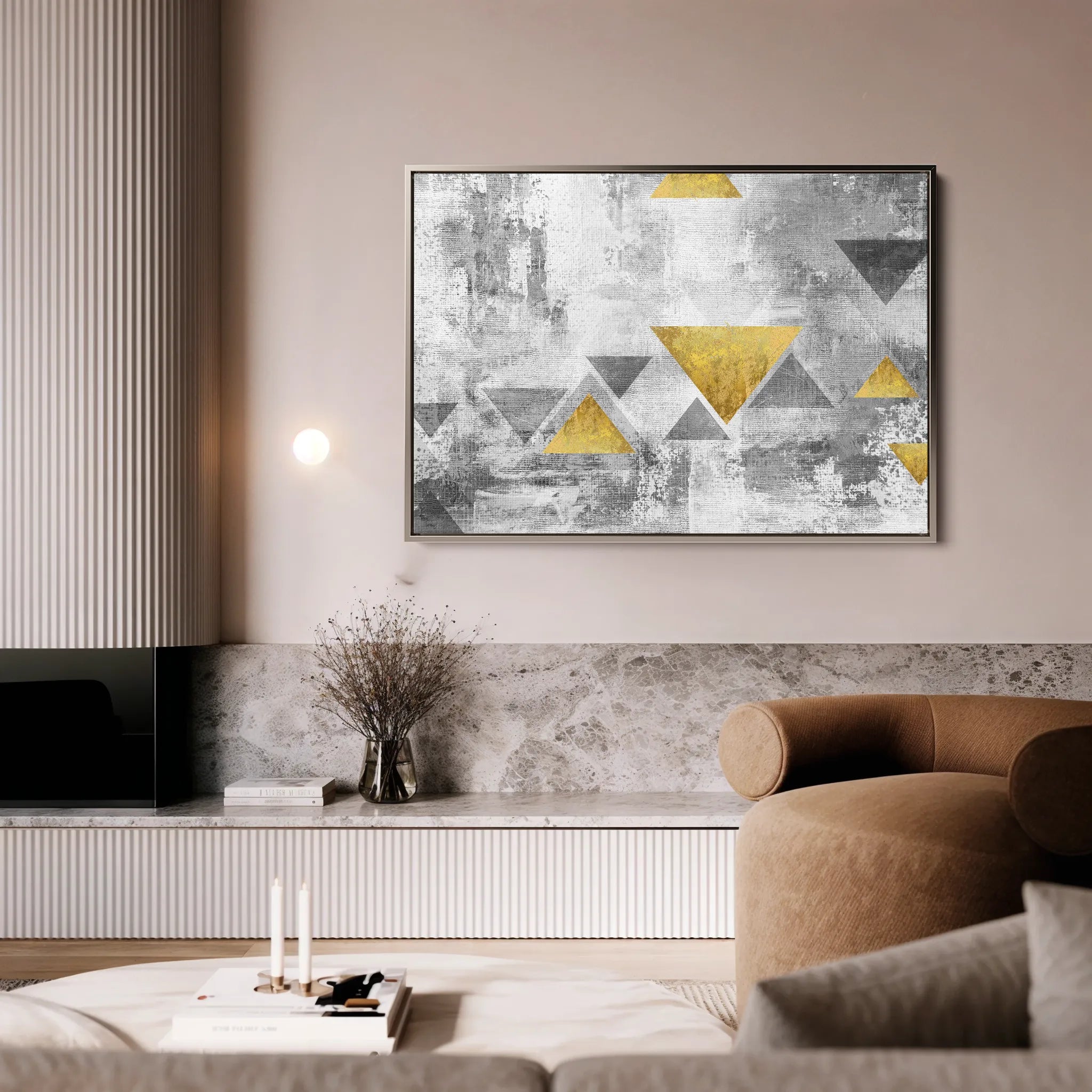 Abstract 013 Canvas Art 60 x 40 cm / Black