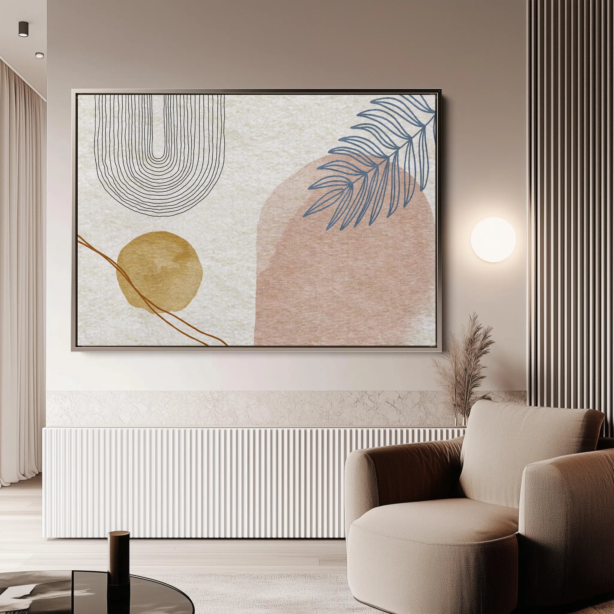 Boho 013 Canvas Art 60 x 40 cm / Black