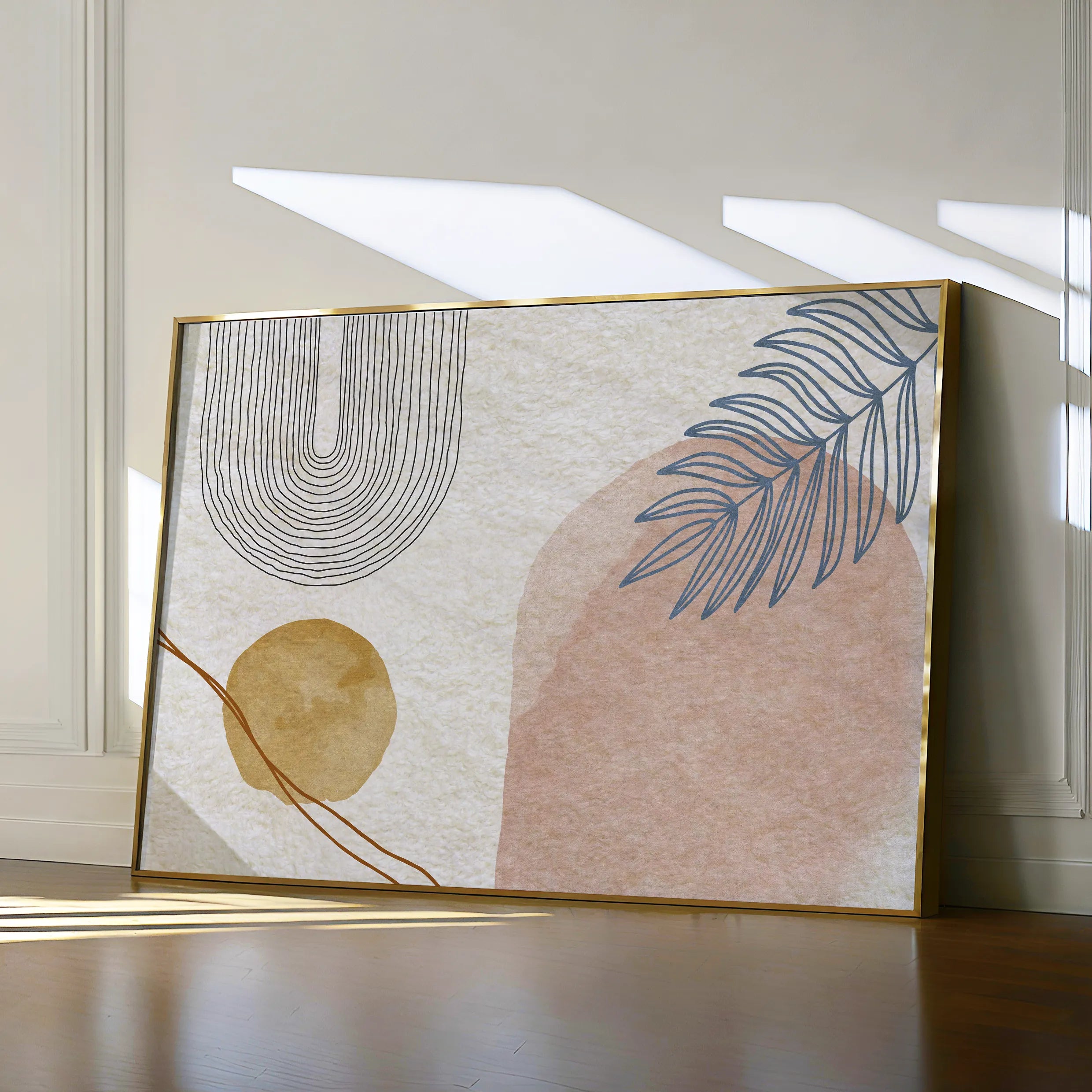 Boho 013 Canvas Art 60 x 40 cm / Black