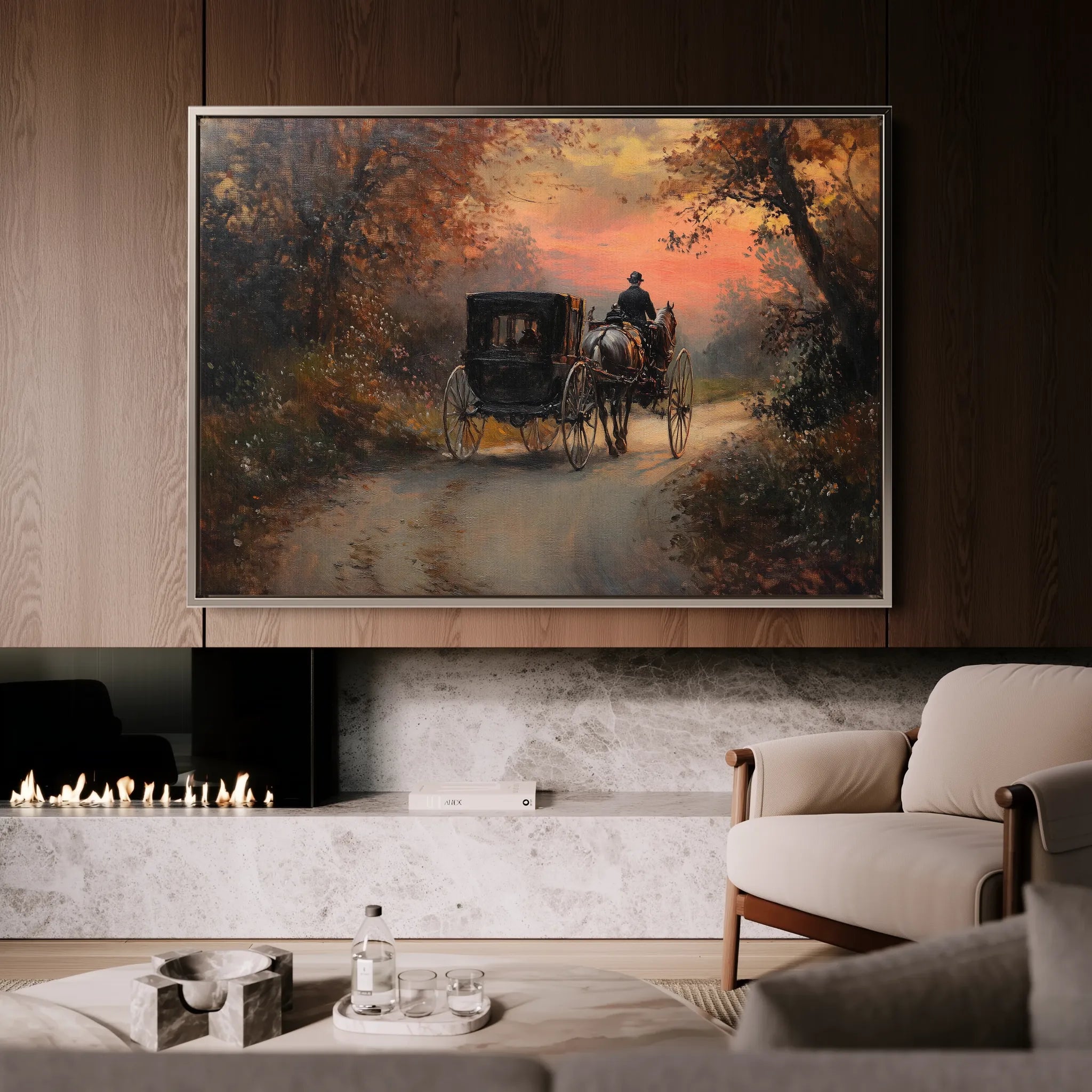 Classic 013 Canvas Art 60 x 40 cm / Black