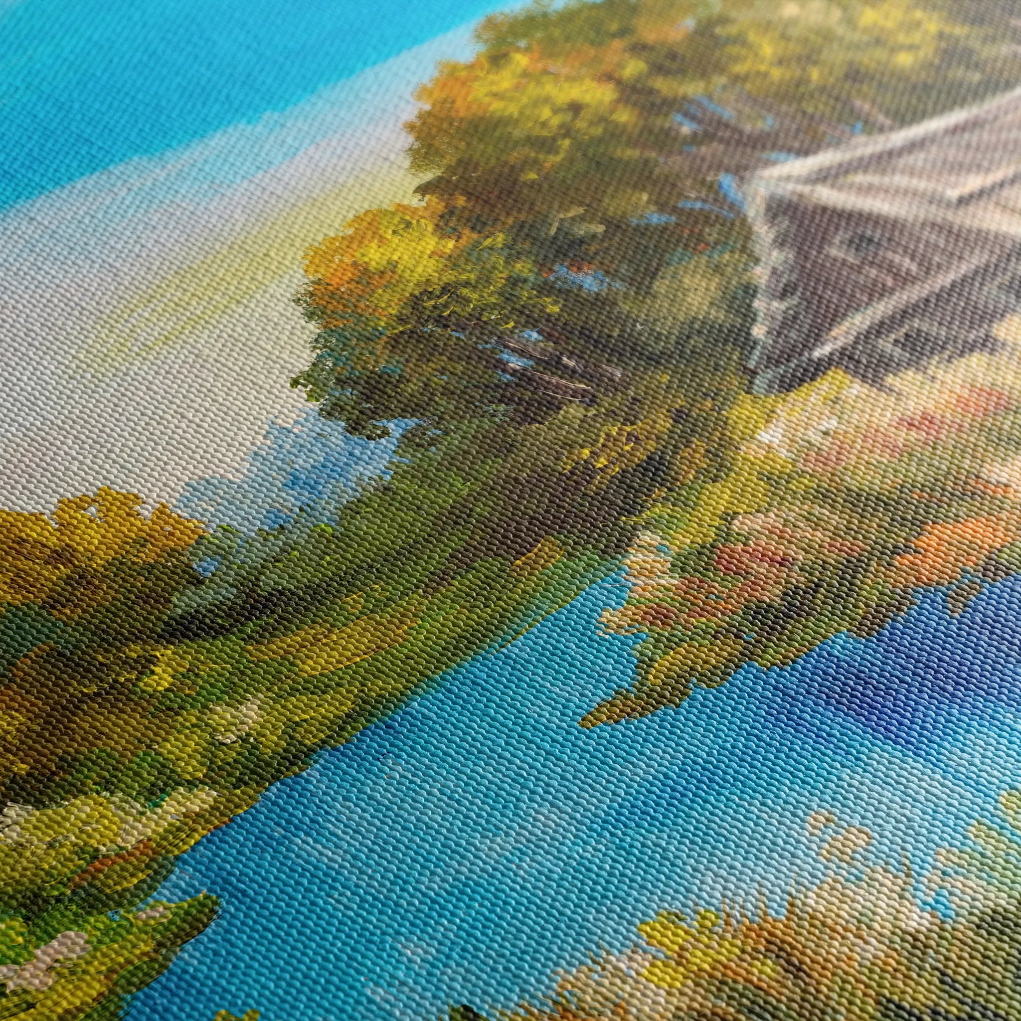 Landscape 013 Canvas Art 60 x 40 cm / Black