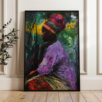 Portrait 013 Canvas Art 60 x 40 cm / Black
