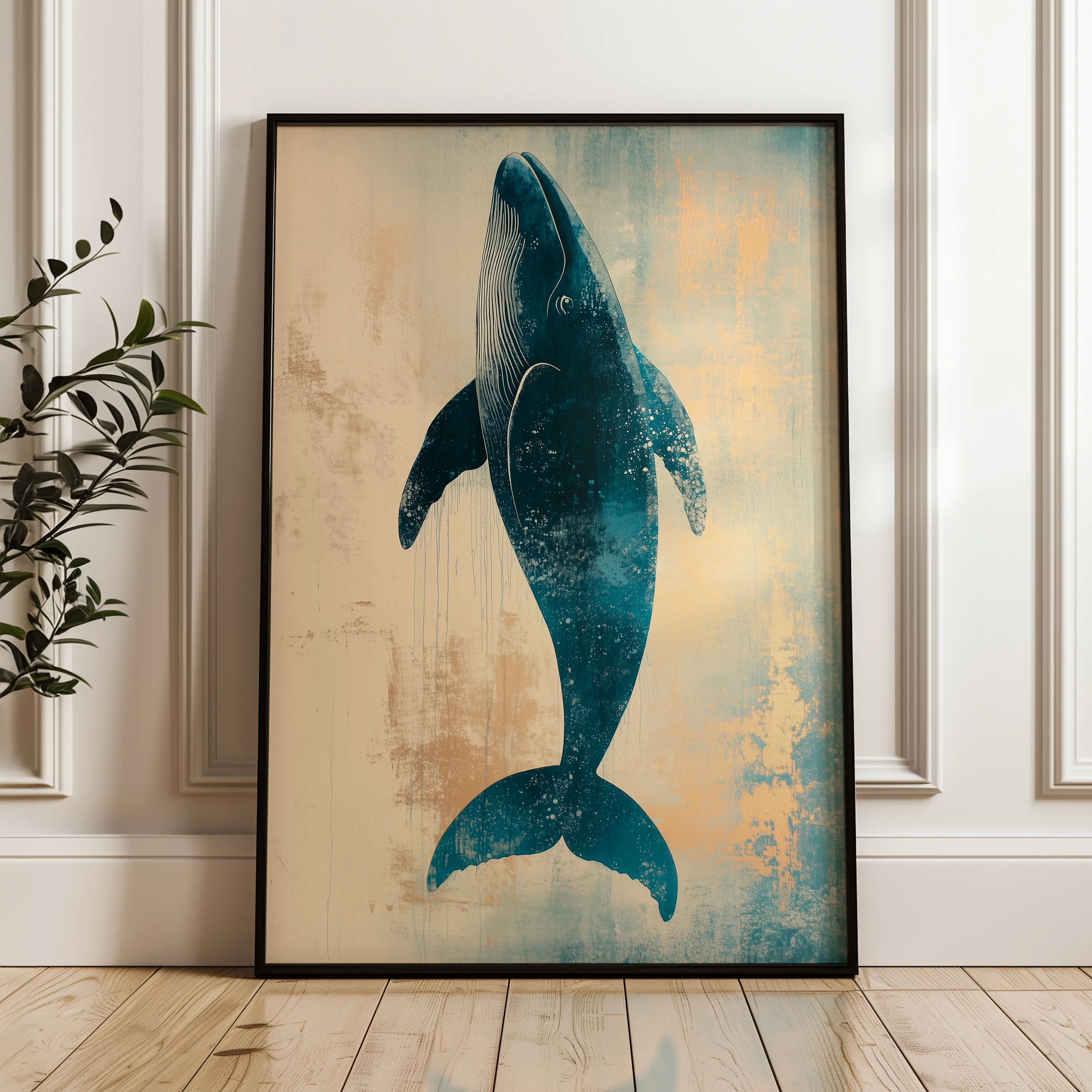 Animals 014 Canvas Art 60 x 40 cm / Black