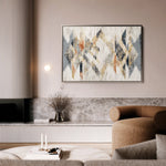 Abstract 014 Canvas Art 60 x 40 cm / Black