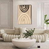 Boho 014 Canvas Art 60 x 40 cm / Black