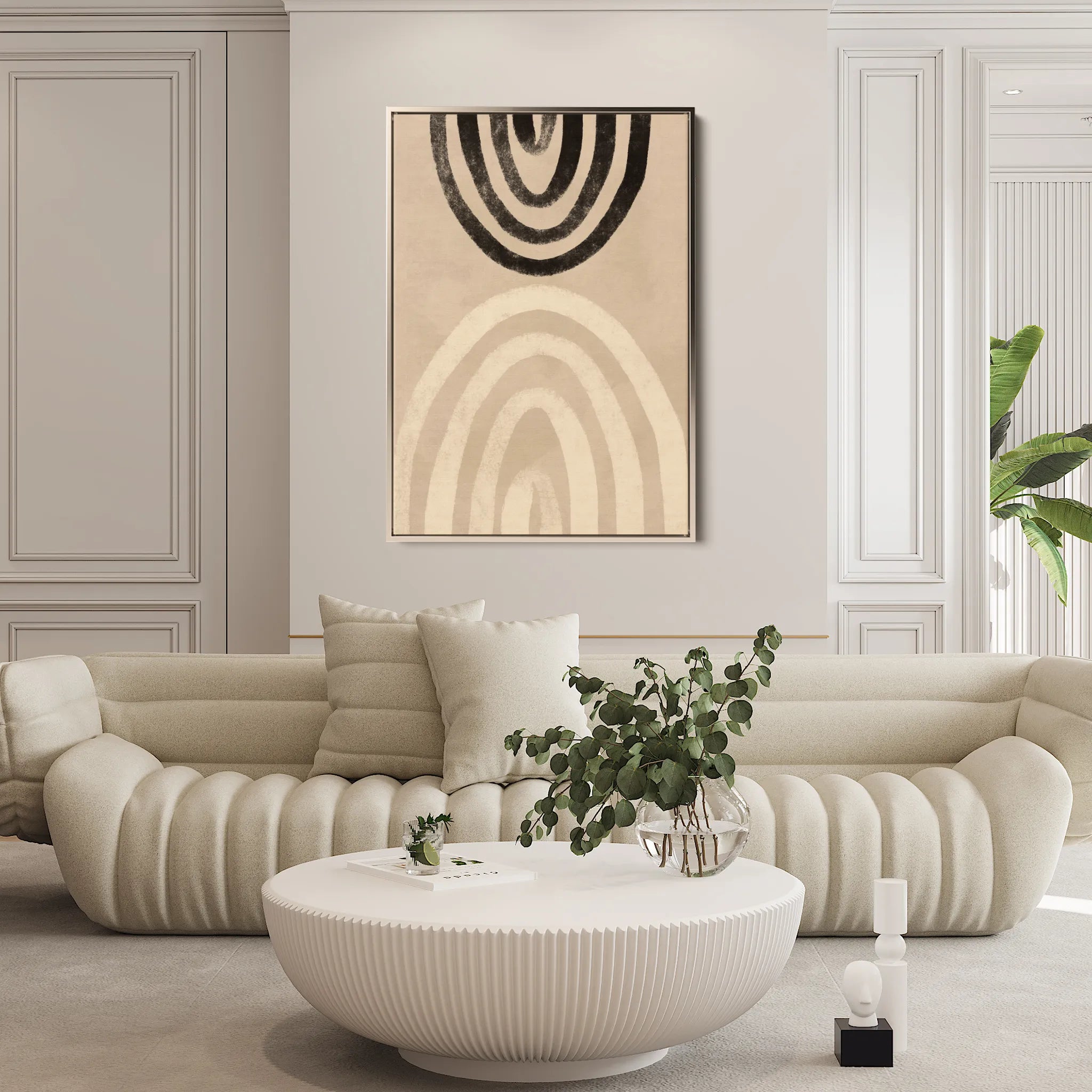 Boho 014 Canvas Art 60 x 40 cm / Black
