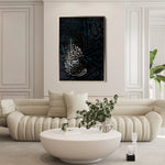 Islamic 014 Canvas Art 60 x 40 cm / Black