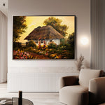 Landscape 014 Canvas Art 60 x 40 cm / Black