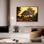 Landscape 014 Canvas Art 60 x 40 cm / Black