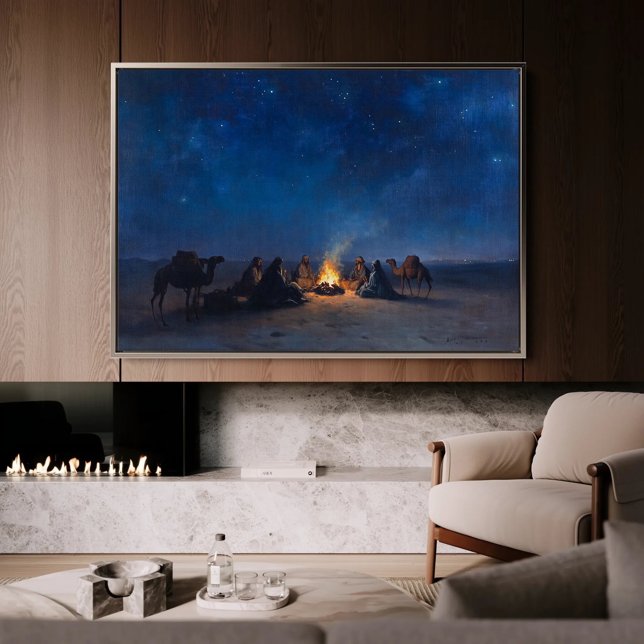 Orientalist 014 Canvas Art 60 x 40 cm / Black