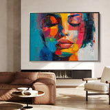 Portrait 014 Canvas Art 60 x 40 cm / Black