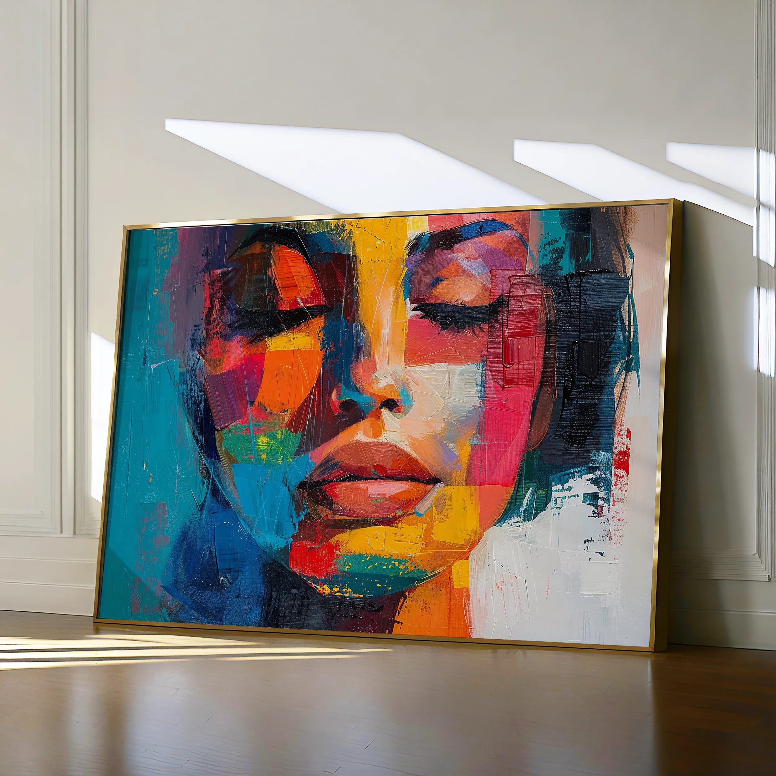 Portrait 014 Canvas Art 60 x 40 cm / Black